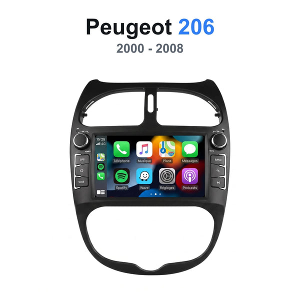 Autoradio CarPlay Peugeot 206 (2000-2008)