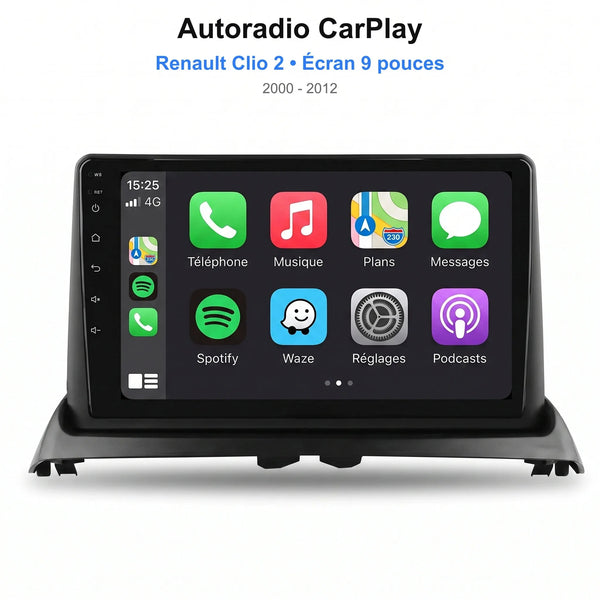 Autoradio CarPlay Clio 2 Type A (2000-2012)