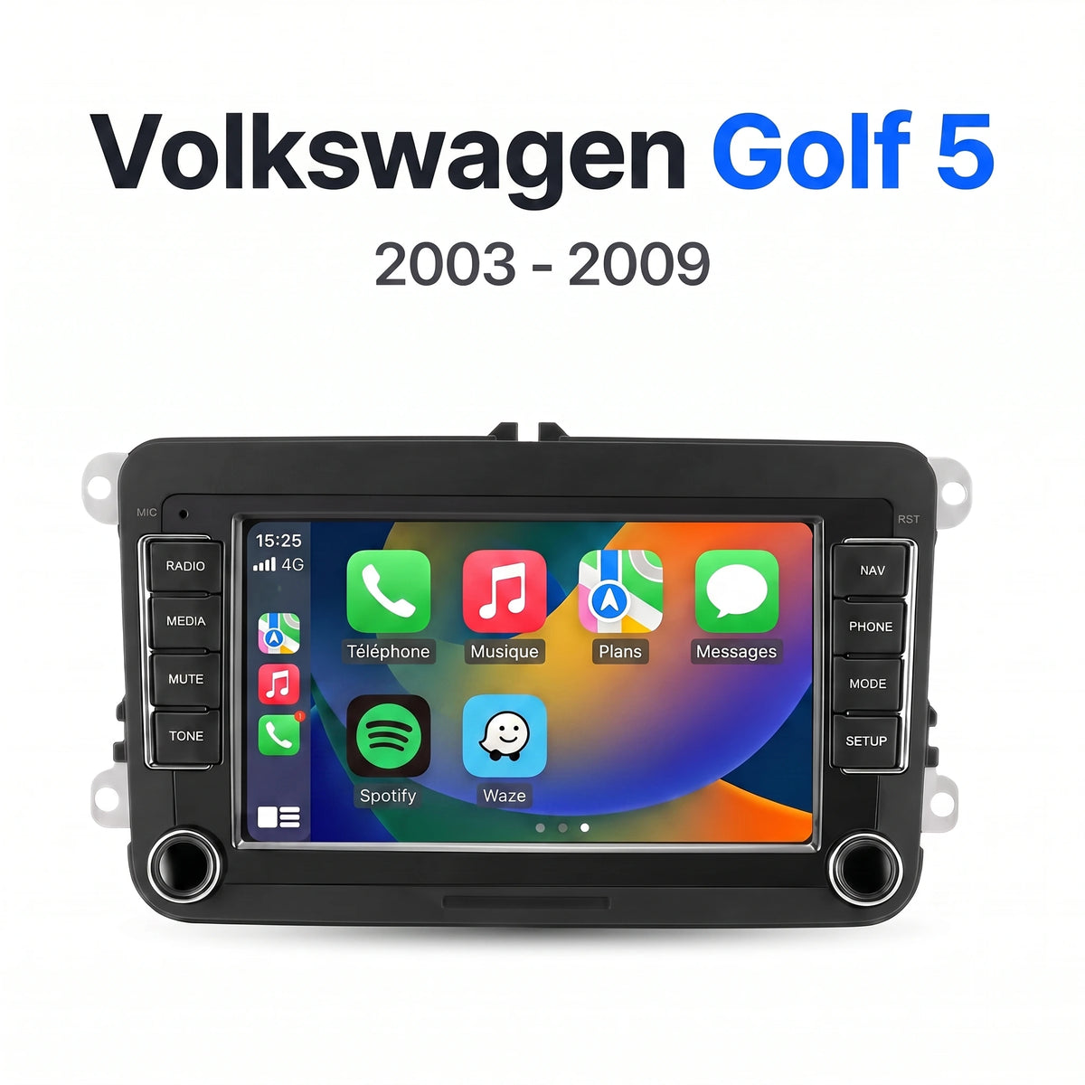 Autoradio CarPlay VW Golf 5 (2003-2009)