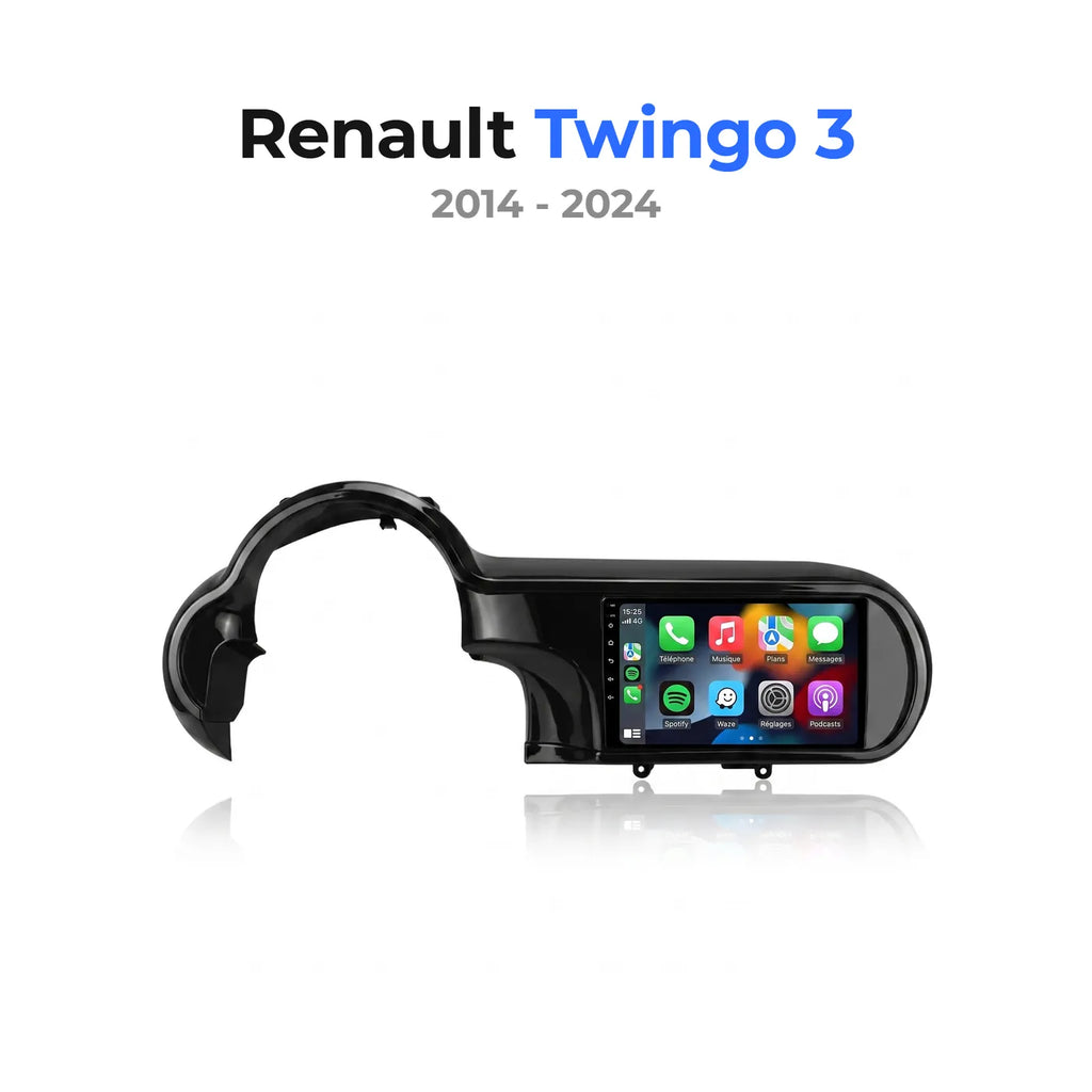 Autoradio CarPlay pour Renault Twingo 3 (2014-2024), écran tactile 9 pouces avec l'accueil Apple CarPlay en français
