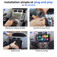 Autoradio CarPlay Toyota Yaris 10 pouces (2007-2012) 4
