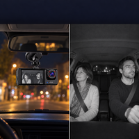 Dashcam voiture Habitacle – 2 ou 3 caméras avant, intérieur et arrière, vision de nuit 7