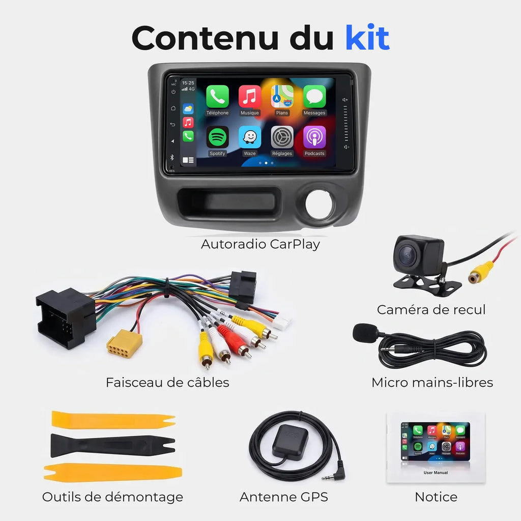 Autoradio CarPlay Toyota Yaris (1999-2005)