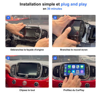 Autoradio CarPlay Fiat 500 (2015-2020) 3
