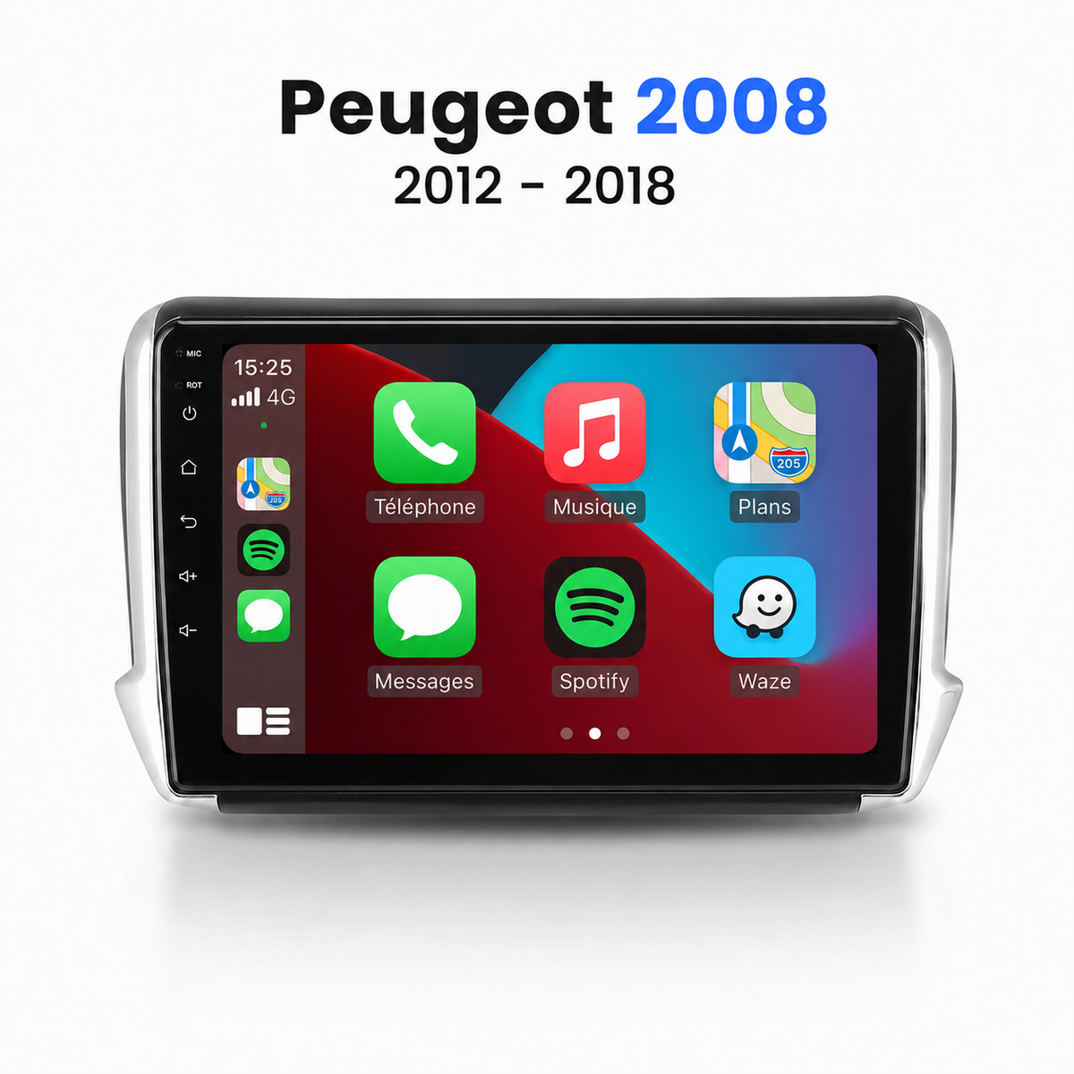 Autoradio CarPlay Peugeot 2008 (2013-2019)