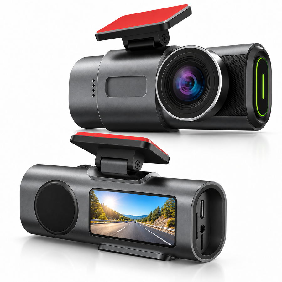 Dashcam voiture 4K Discrète – Wi-Fi, caméra arrière 1080P en option, mode parking