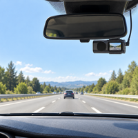 Dashcam voiture 4K Discrète – Wi-Fi, caméra arrière 1080P en option, mode parking 2
