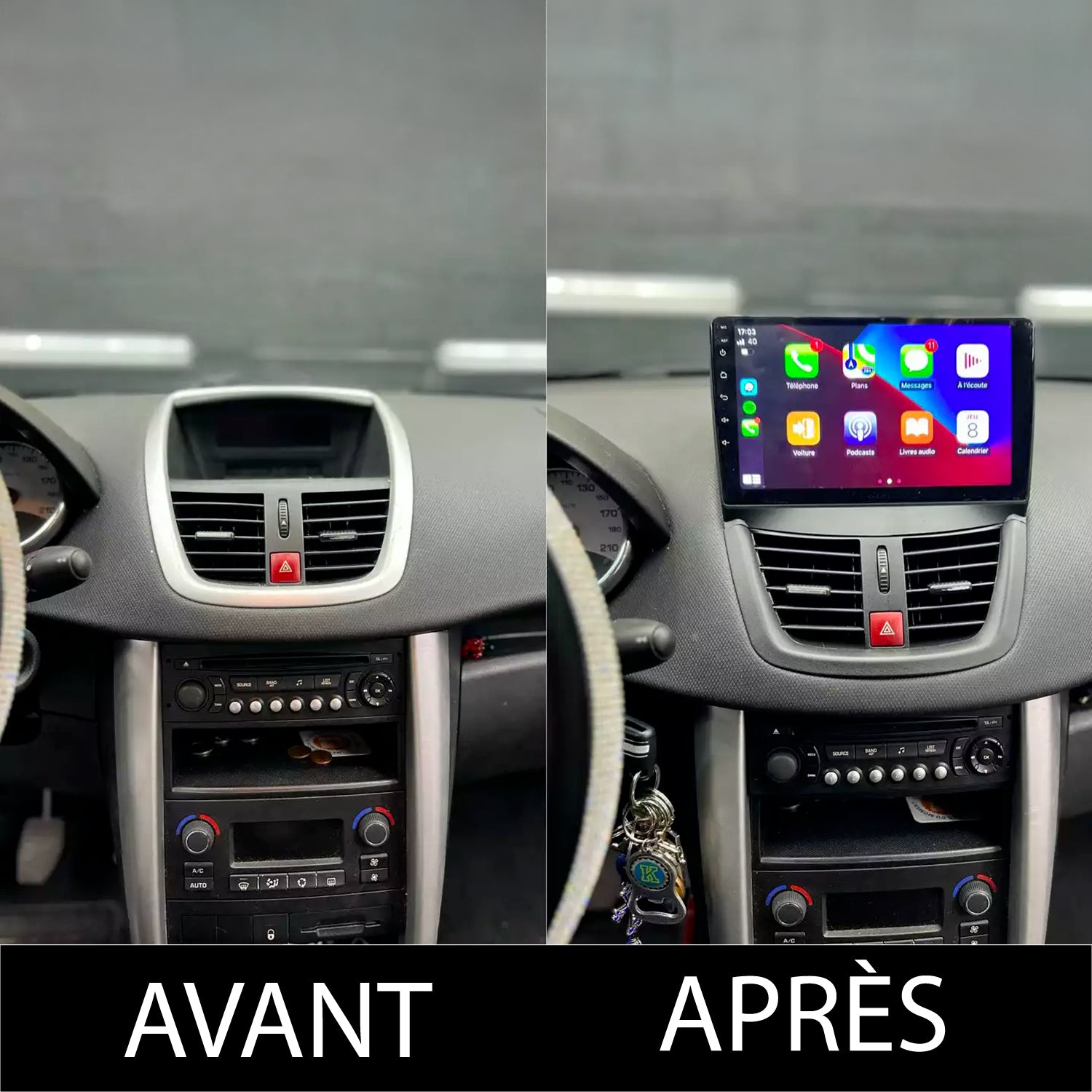 CarPlay Peugeot 207 (2006-2015)