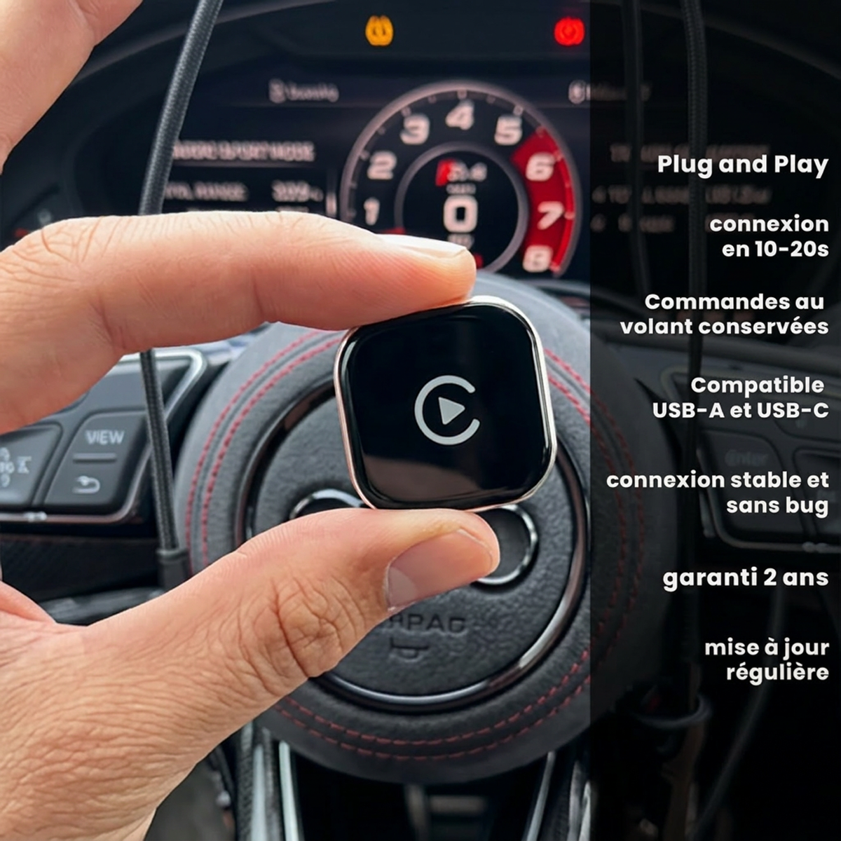 Adaptateur CarPlay sans fil USB
