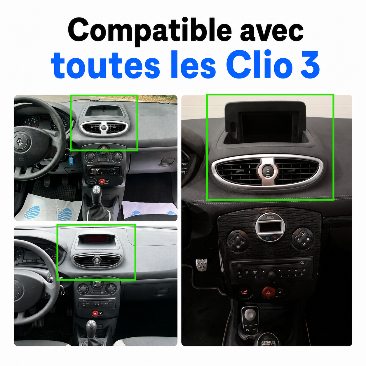 Autoradio CarPlay Clio 3 (2005-2014)