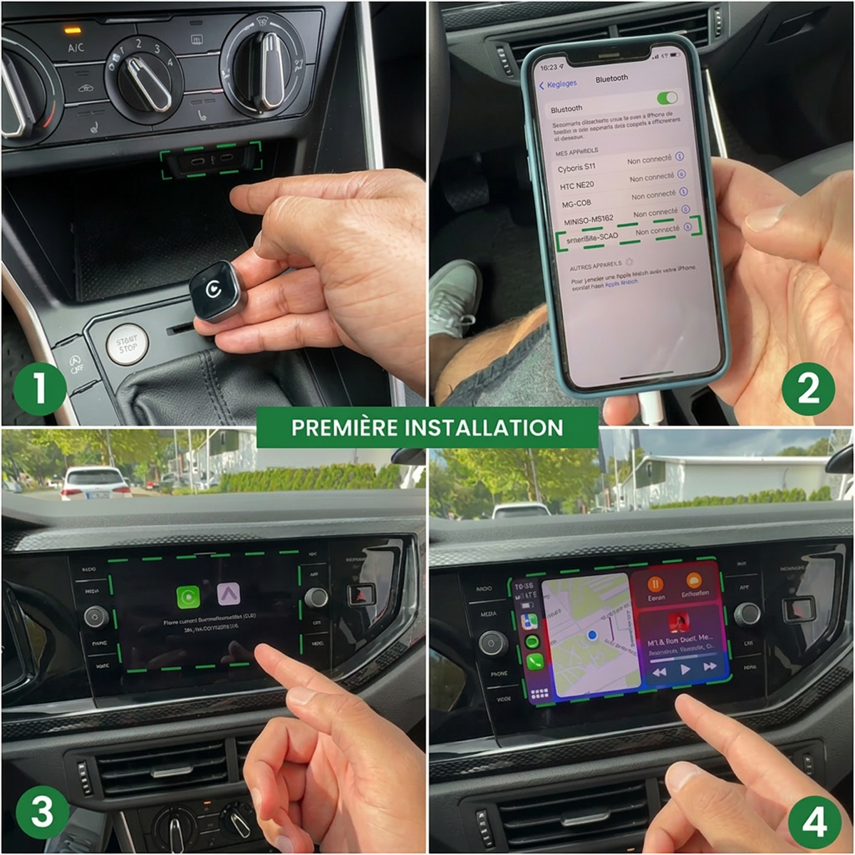Adaptateur CarPlay sans fil USB