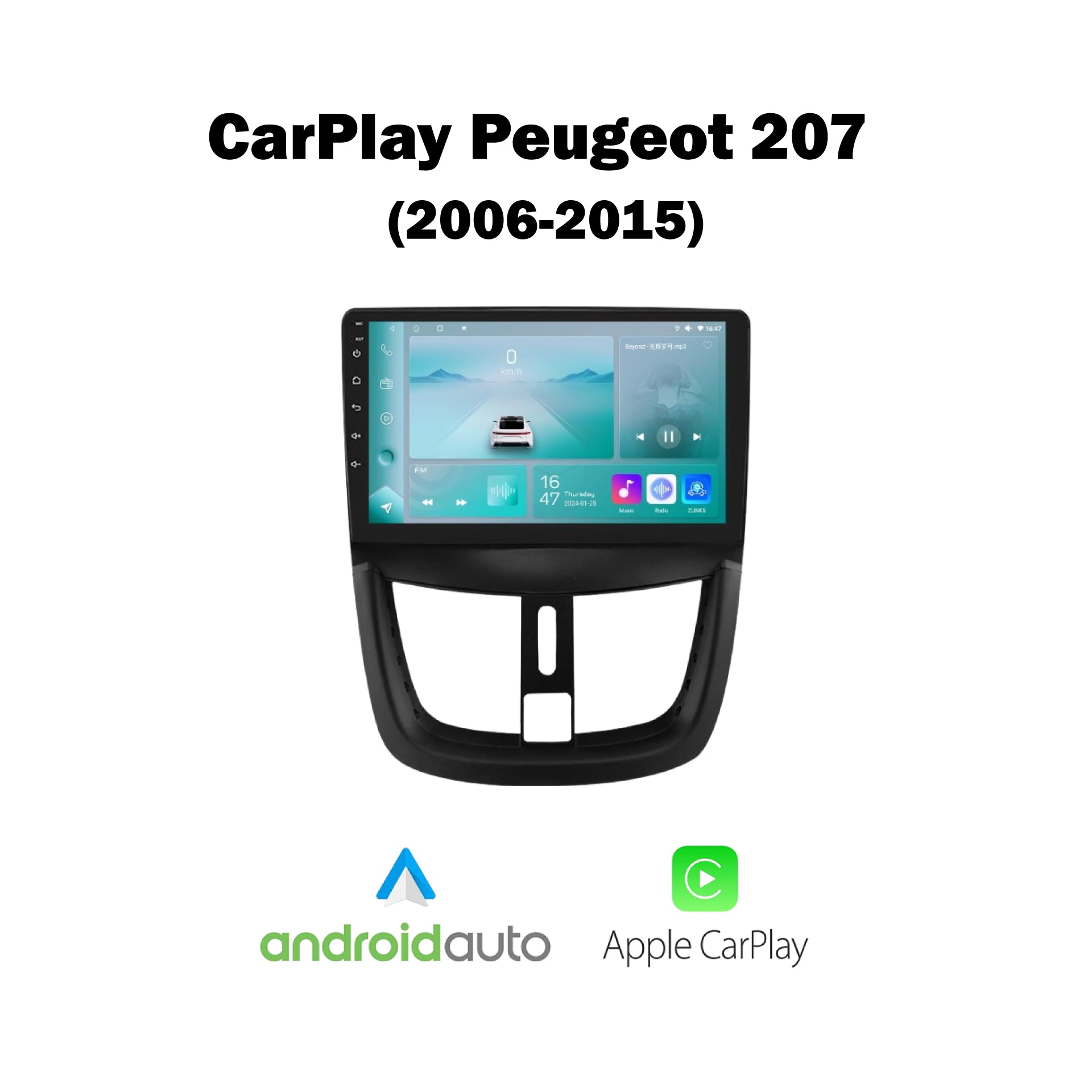 CarPlay Peugeot 207 (2006-2015)
