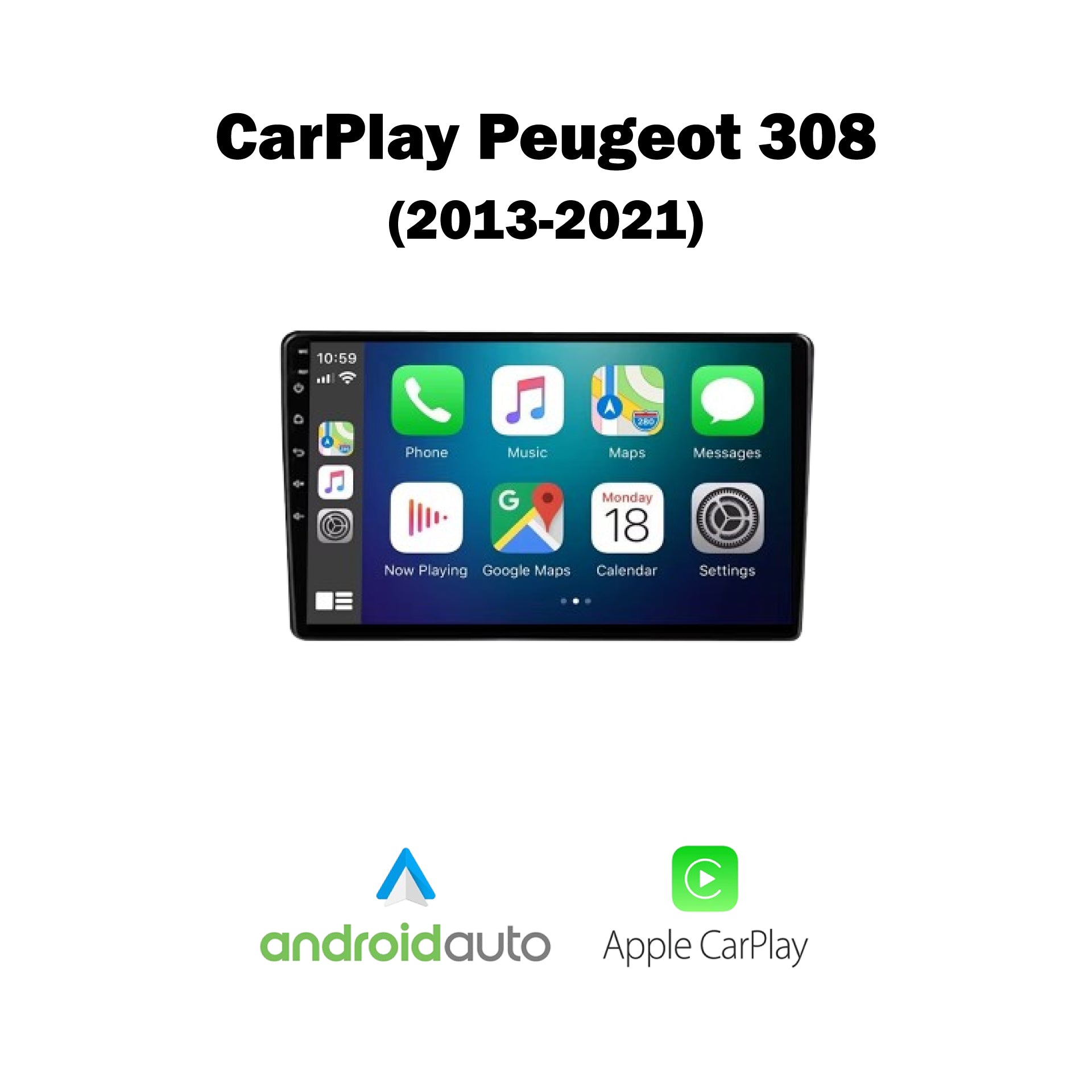 CarPlay Peugeot 308 (2013-2021)